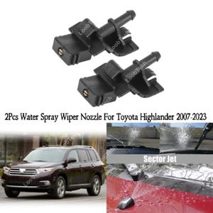 Spray Wiper Nozzle For Toyota Highlander 07-23 2Pcs Front Windshield Washer Jet - Picture 1 of 16