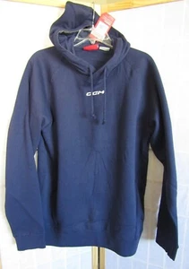 NWT CCM Hockey Team True Navy Blue Hoodie Cotton/Poly Blend Sweatshirt Men's M - Picture 1 of 5