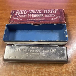 Vintage M Hohner auto-valve Harp Harmonica Germany in Original Box - Picture 1 of 4