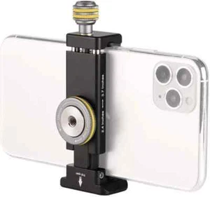 Metal Phone Clamp Tripod Mount Adapter - Smartphone Clip Iphone Mount Holder - Photo 1 sur 2
