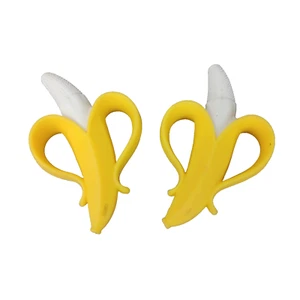 Nuby NanaNubs Banana Massaging Teether 100% Soft Silicone Replacements - Picture 1 of 9
