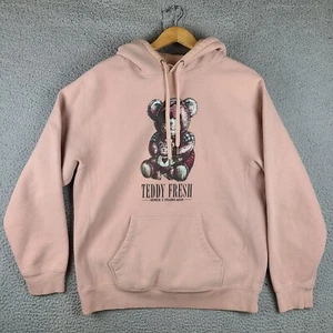 Teddy Fresh Pullover Heavy Cotton Hoodie Cream Oversized Size Large - Picture 1 of 7