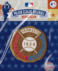 1928 WORLD SERIES NEW YORK YANKEES OFFICIAL MLB BASEBALL PATCH MINT IN PACK - Picture 1 of 1