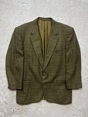Blazer Hilton 100% Cachemira Tela Loro Piana Italia Cuadros Chaqueta 48 Foto 1 de 4
