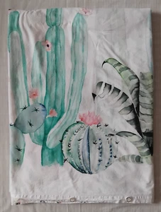 Adairs Home Republic Cacti White QUEEN Quilt Cover - Watercolour cactus - Picture 1 of 15