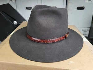 Akubra Hut Banjo Paterson Heritage Collection reiner Fellfilz Australien dunkelbraun - Bild 1 von 14