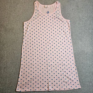 Amanda Paige Sleepwear Womens Nightgown Tank Top Pink Polka Dot Kress 237 - Picture 1 of 11