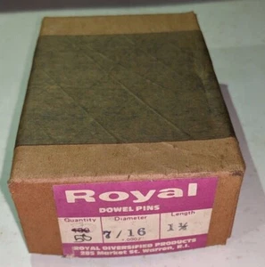 50 Stück - 7/16 Zoll x 1-1/4 Zoll Royal Dübelstifte legierter Stahl - Bild 1 von 3