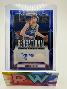 QUINTEN POST 2024 PRIZM BLUE SENSATIONELLE SIGNATUREN /49 - Bild 1 von 2