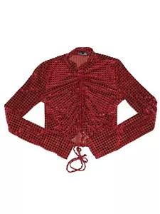 Camicia rossa vintage fili misti taglia XL - Foto 1 di 3