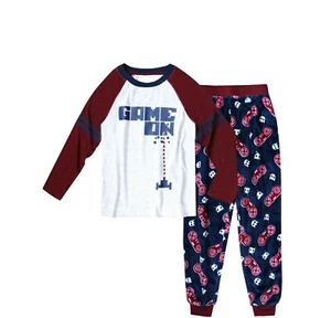Juego de pijama de lana de 2 piezas para niño Wonder Nation talla XS 4/5 - Imagen 1 de 3