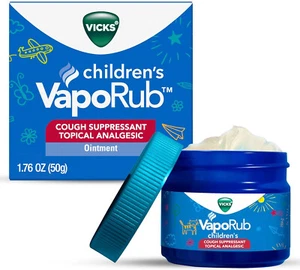 NEW Vicks Children's VapoRub, Cough & Pain Relief for Kids 2+, 1.76 oz - Picture 1 of 5