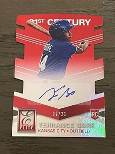 2015 Panini Elite 21st Century Signatures Red Terrance Gore RC Royals /21