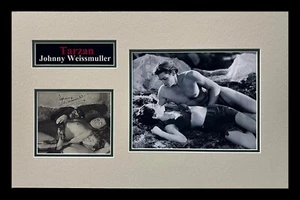 Johnny Weissmuller Signed Magazine Photo Museum Framed for Display - Picture 1 of 3
