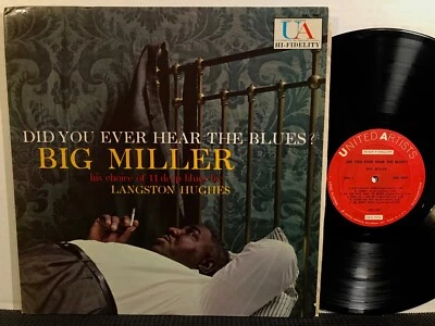 BIG MILLER Did You Ever Hear The Blues? LP UNITED ARTISTS MONO DG Ear PROMO 1959 - Imagem 1 de 2