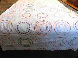 YOUR ZONE BEDROOM PANELS, CURTAINS, COLORFUL, PAIR OF 40" X 82" - Picture 1 of 4