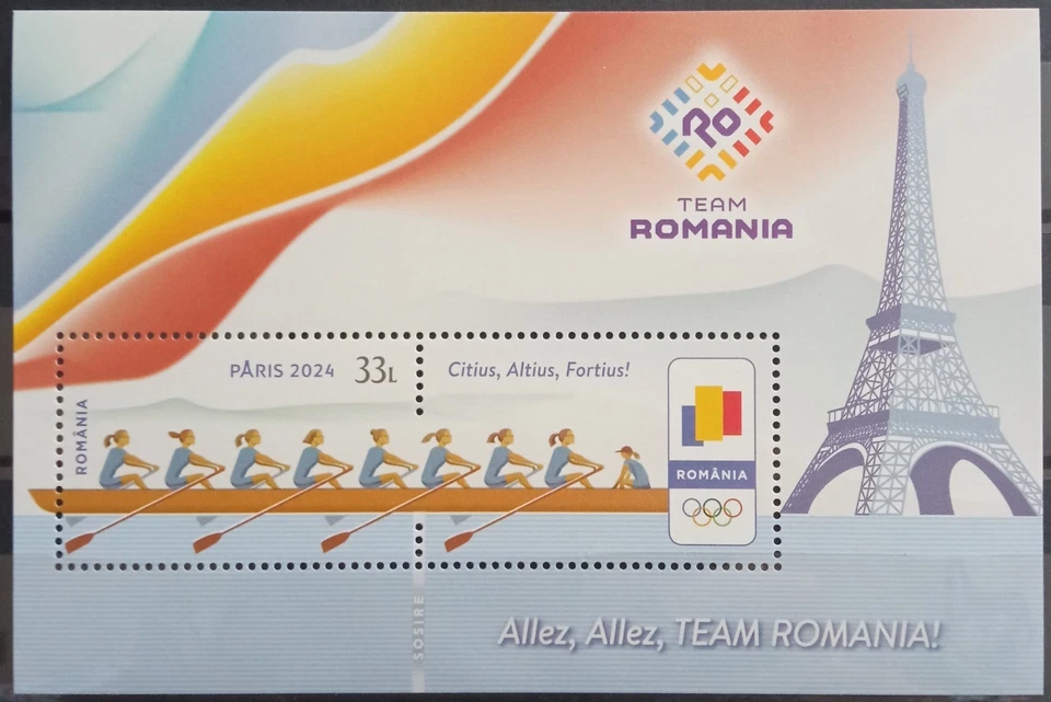 2024 Rumania, 2024 Juegos Olímpicos de Verano - París, Francia, MNH, ME 11.7- Foto 1 de 1