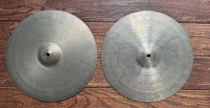 Zildjian K Istanbul 14” Hi Hats vintage años 50 (1958-1959) sello antiguo tipo 4b - Imagen 1 de 15