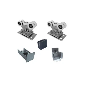 Bodenführung-Set Profile 70x70mm Zn/Nylon Laufwerk freitragend Baustz Schiebetor - Picture 1 of 4