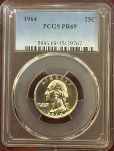 1964 25C PCGS PR69 - Picture 1 of 3