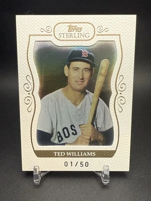 2008 Topps Sterling Ted Williams - White 1/50 - Boston Red Sox - Image 1 of 2