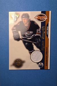 2001 Pacific Titanium Draft Day #44 Ryan Smyth relic jersey patch RC /1015 - Picture 1 of 2