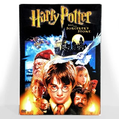Harry Potter & Sorcerer's Stone (2-Disc DVD, 2001, Full Screen) Like New ! - Image 1 of 4