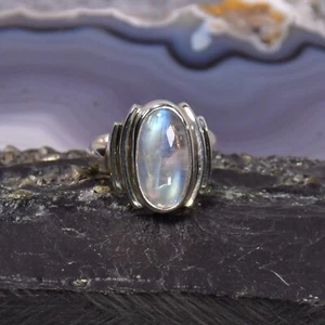 Mondstein Ring, 925er Silber, Edelsteinring (22646), Edelsteinschmuck - Bild 1 von 1