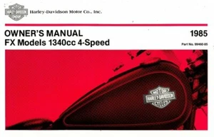 1985 Harley Davidson FX Motorcycle Owners Manual : 99460-85 - Picture 1 of 1