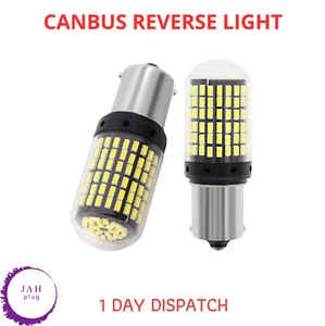 REVERSE LIGHT BULBS SIDE TAIL 2x LAMPS 144 LED 1156 P21W WHITE 12V FOR CANBUS - Picture 1 of 10