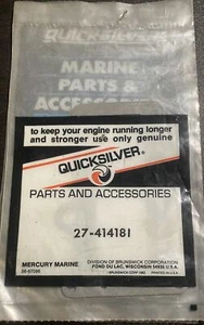 Mercury Mercruiser Quicksilver OEM 27-41418 1 GASKET NOS Boat Part Replacement - Picture 1 of 4