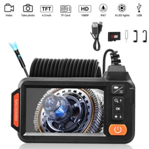 4.3in Endoscope Camera Industrial Inspection Pipe Sewer HD 1080P Home Repair UK - Picture 1 of 9
