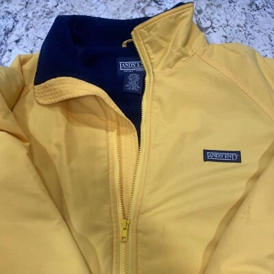 Vintage Lands End Squall Jacket Full Zip Polartec Lined Made USA Men's Large - Image 1 of 4