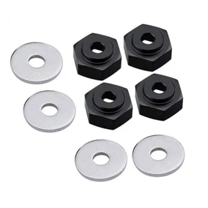 Rueda hexagonal de aleación de conversión de 12 a 17 mm (4) buje + 1 mm desplazamiento para radiocontrol a escala 1/10 - Imagen 1 de 1