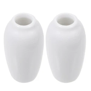 2 Pcs Miniature Flower Vase Model Minimalist Vase Doll House Furnishings - Picture 1 of 12