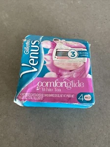 Gillette VENUS Comfortglide White Tea 3 Blade Razor Refill 4 Cartridges | READ - Picture 1 of 6