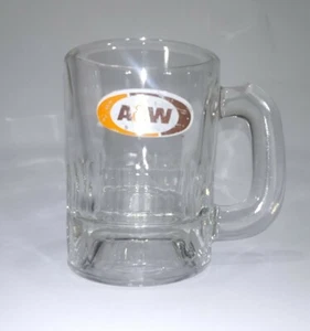 Vidrio de tiro vintage A&W raíz de 3 oz en forma de taza - Imagen 1 de 4
