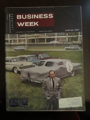 Business Week Magazine June 1957 Ford James Nance New Car Edsel 61 - Image 1 of 2