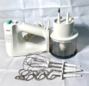 Braun Multimix 350 Watt, Handmixer, Rührgerät m Zerkleinerer Knethaken Rührhaken - Bild 1 von 15