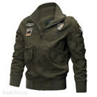 Mens Ma-1 Army Jacket Winter Stylish Military Jacket Embroider Coats Cool Jacket