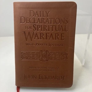 Daily Declarations for Spiritual Warfare Prayer Journal Biblical Leather Bound - Imagen 1 de 6
