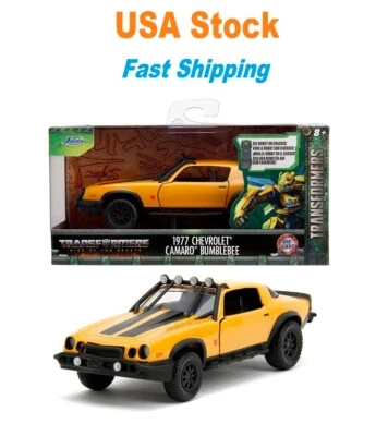TRANSFORMERS 7, 1977 Chevrolet Camaro Bumblebee Jada, Diecast Car, 5", 1:32 - Image 1 of 4