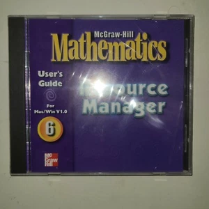 McGraw-Hill Mathematics: Resource Manager-6 User's Guide CD-Rom NEW - Picture 1 of 2