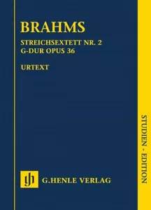 Brahms String Sextet No. 2 in G Major Op. 36 Sheet Music Book NEW 051487083 - Picture 1 of 1