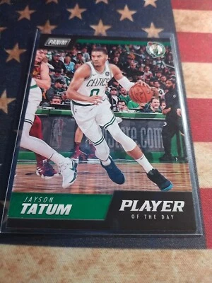 2018-19 Panini Player Of The Day Basketball Jayson Tatum Boston Celtics Card #22 - Image 1 of 2