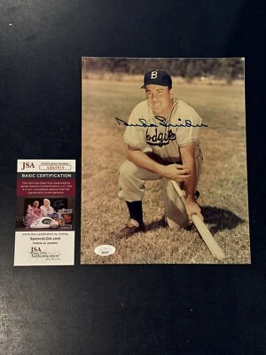 Duke Snider Signed 8x10 Photo Autographed Dodgers HOFer JSA Authentic - Image 1 of 2