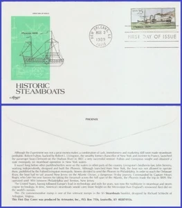 USA4 #2406 U/A ARTMASTER FDC Steamboat Phoenix 1809 - Bild 1 von 1