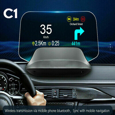 Head Up Display Auto OBD2 FHD HUD GPS Geschwindigkeit Alarm Projektor Navigation • 66.65€