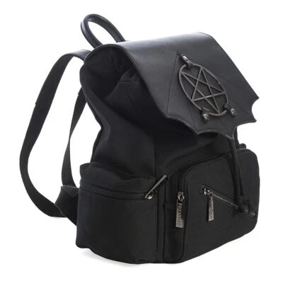 Banned Alternative Rucksack - Dark Times Bat Kunstleder Goth Gothic Alternative - Bild 1 von 4