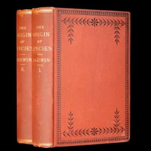 1889 Rare Book set - The Origin of Species, Natural Selection by Charles Darwin. - Picture 1 of 24